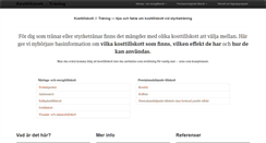 Desktop Screenshot of kosttillskottochtraning.se