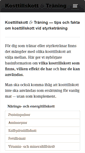 Mobile Screenshot of kosttillskottochtraning.se